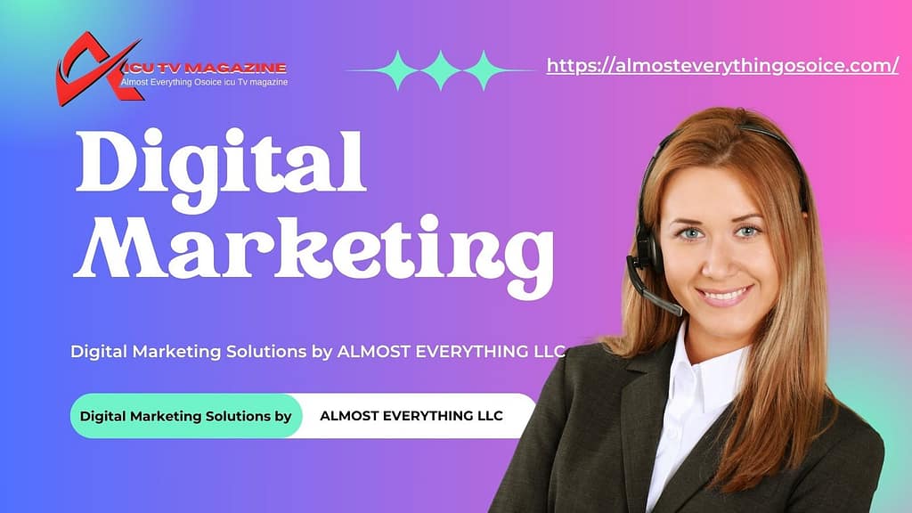 Digital Marketing services including SEO, social media, content marketing, email marketing, PPC, and training by ALMOST EVERYTHING LLC
